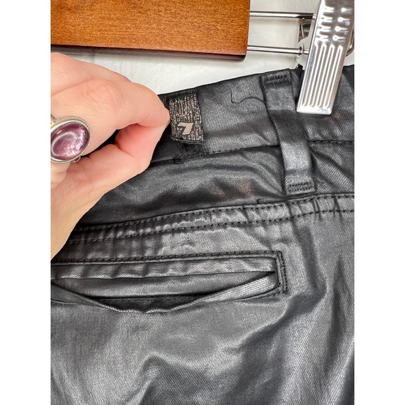 7 For All Mankind Faux Leather Jogger Pants - Size 24 - Picture 6 of 7